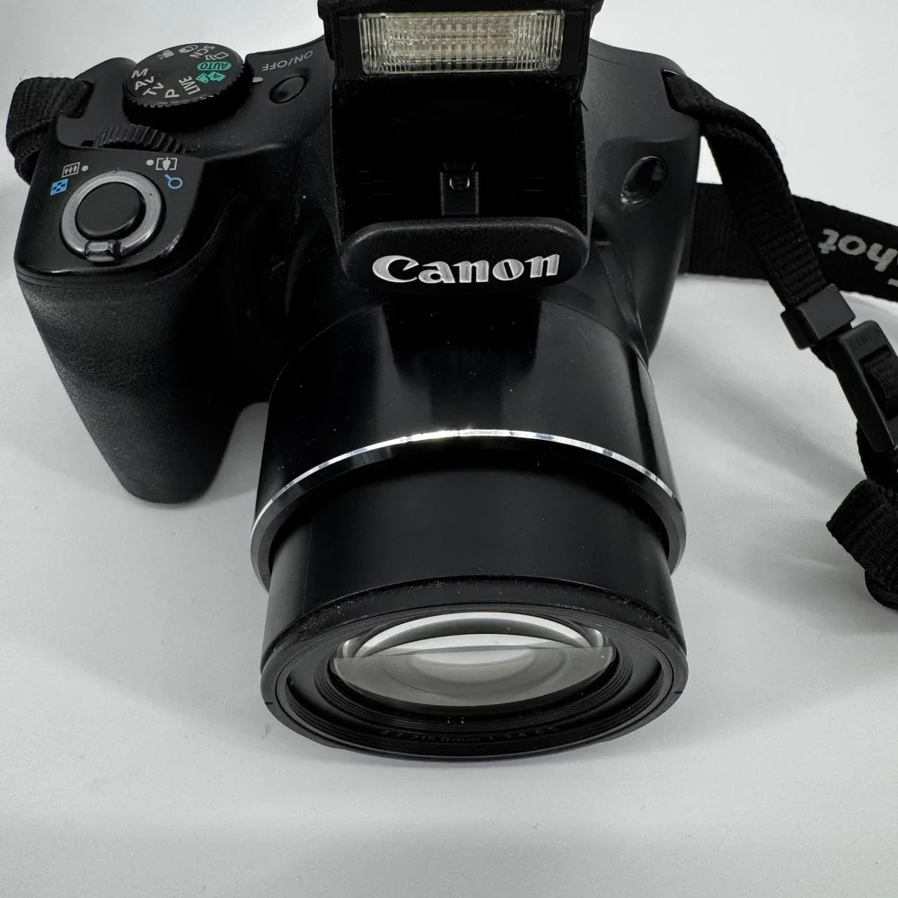 Canon PowerShot SX530 HS 16MP Digital Camera 50x Zoom WiFi Bundle Case Batteries